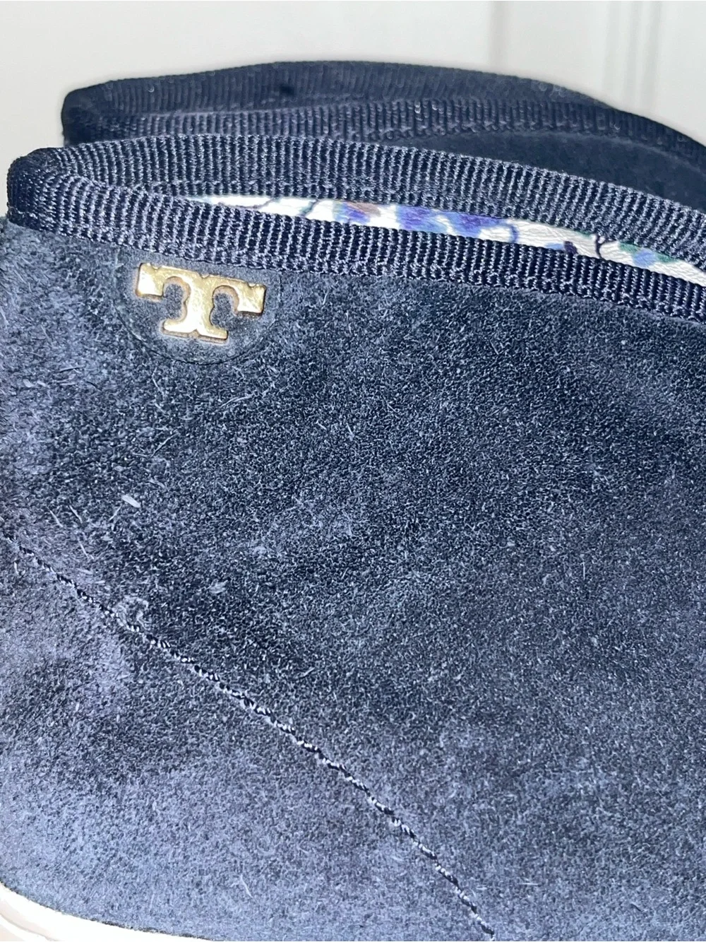TORY BURCH Iggy suede sneakers in Navy